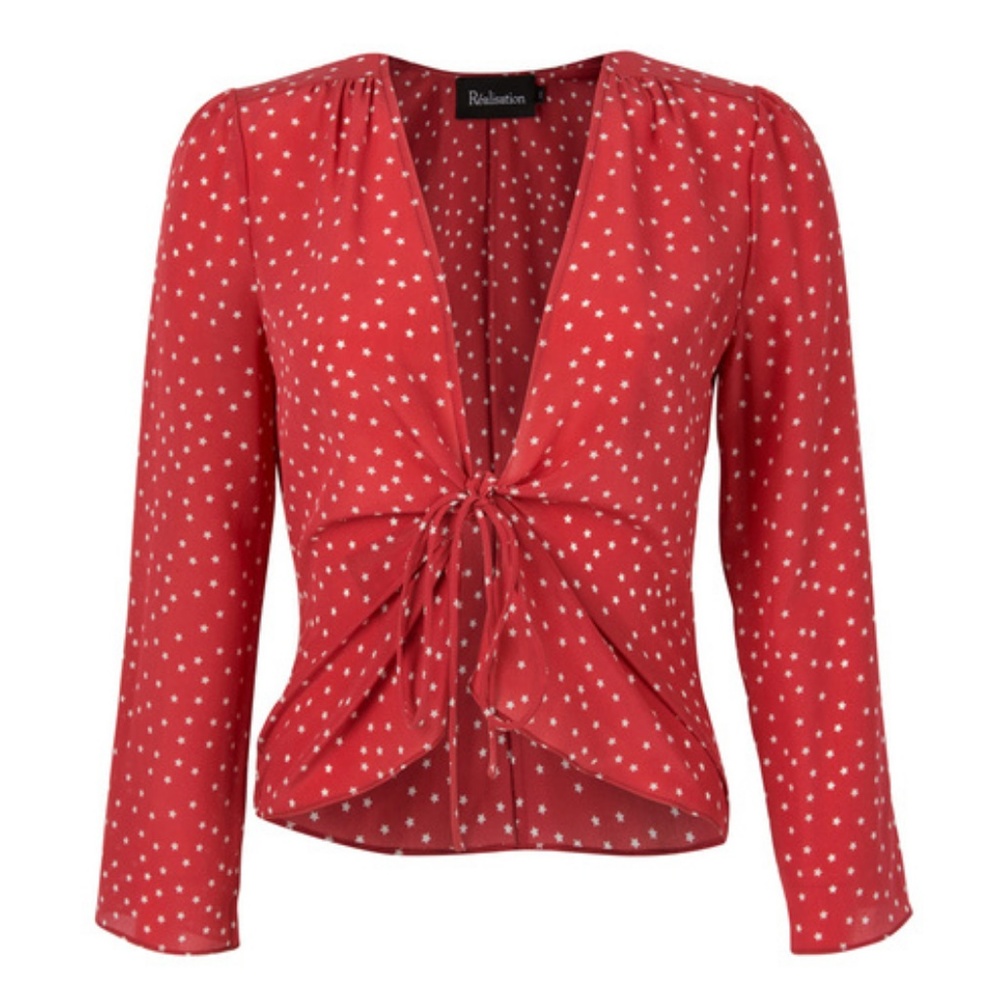Realisation Par Bianca Red Star Top Size XS